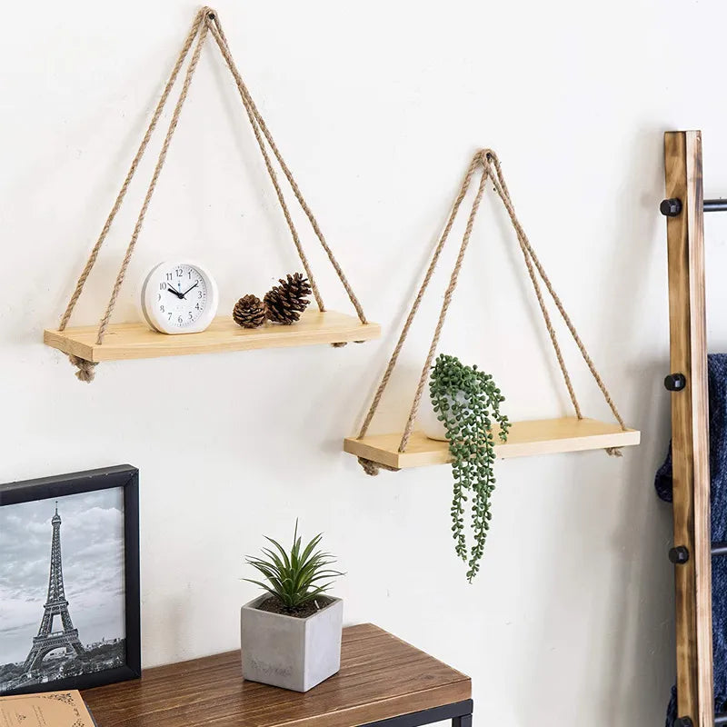 1pc Wooden hanging  Wall Shelves