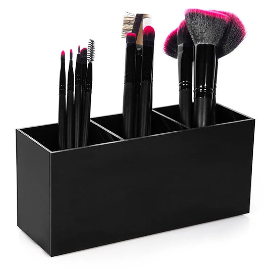 Acrylic Makeup/Pencil  Organizer 3 Slots Storage Box