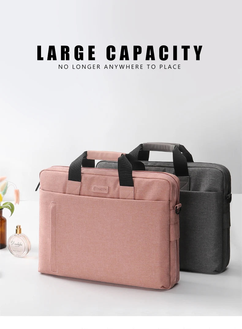 Laptop Bag case 13.3 14 15.6 17.3 inch Waterproof  Bag for Macbook Air Pro 13 15 Computer Shoulder Handbag Briefcase Bag