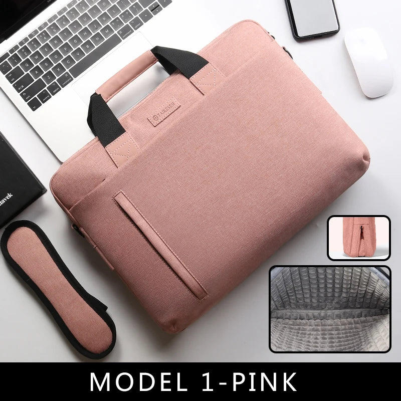 Laptop Bag case 13.3 14 15.6 17.3 inch Waterproof  Bag for Macbook Air Pro 13 15 Computer Shoulder Handbag Briefcase Bag