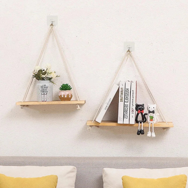 1pc Wooden hanging  Wall Shelves