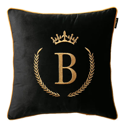 Luxury Monogram Embroidered Pillowcase