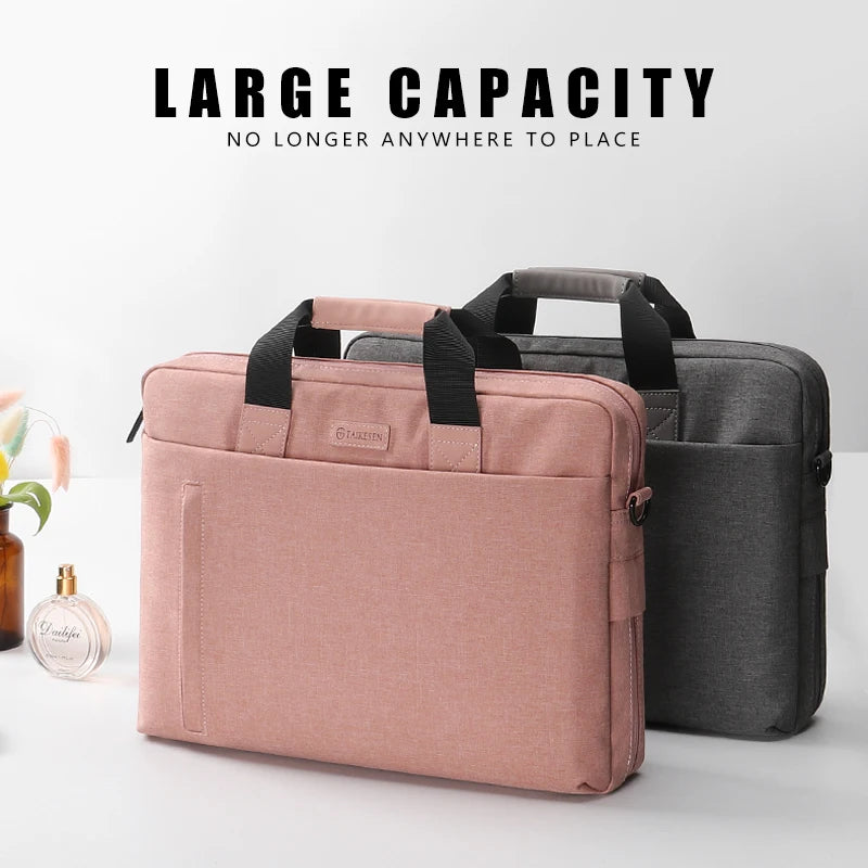 Laptop Bag case 13.3 14 15.6 17.3 inch Waterproof  Bag for Macbook Air Pro 13 15 Computer Shoulder Handbag Briefcase Bag