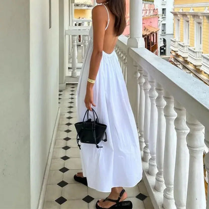 New 2025 Summer Women’s Dress – Sexy Backless V-Neck