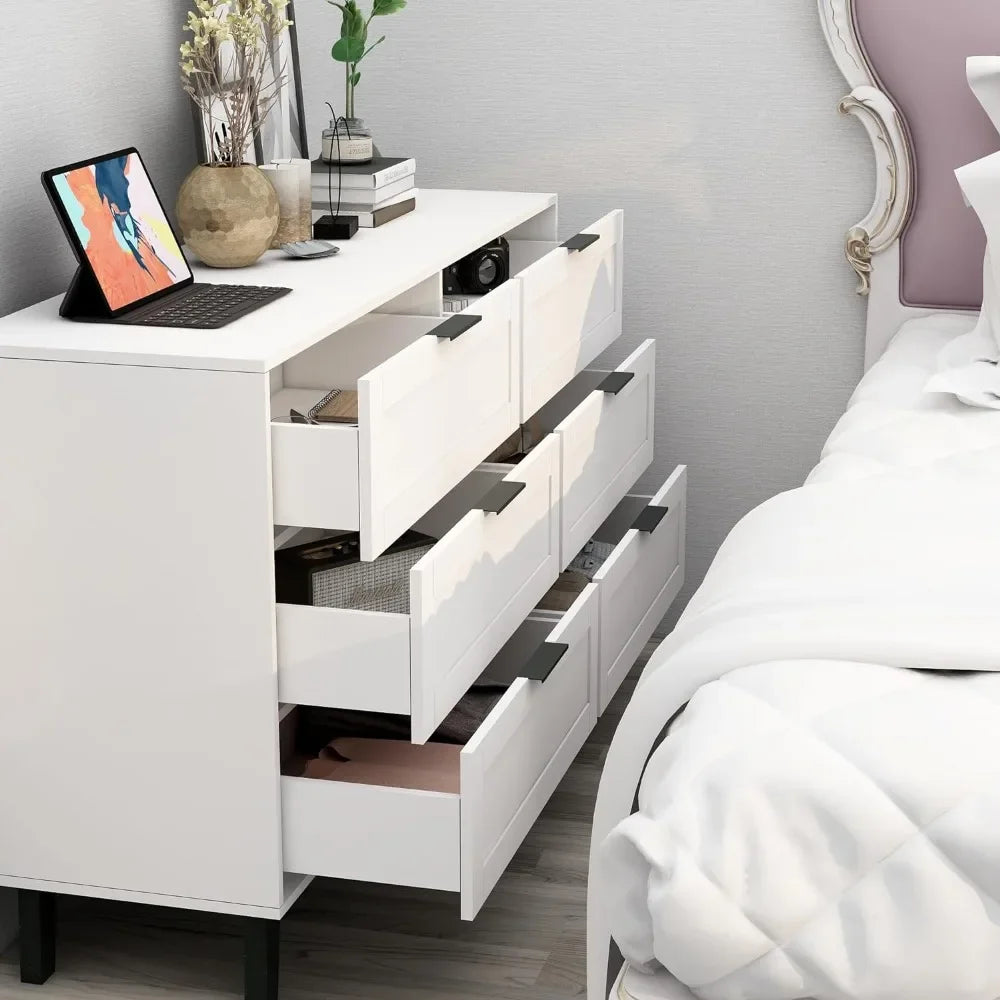 6 Drawer Modern Dresser