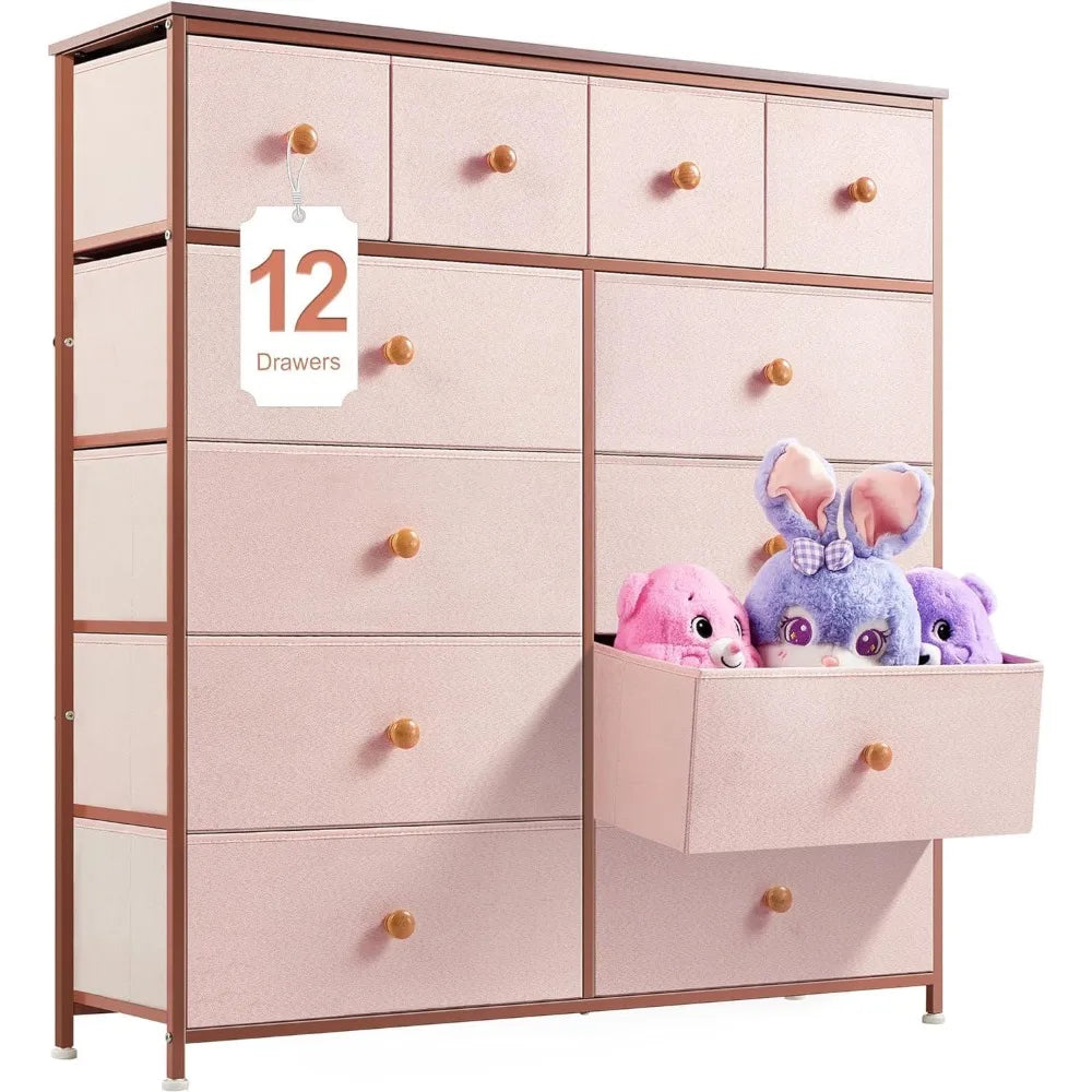 12 Drawer Pretty in Pink Chest