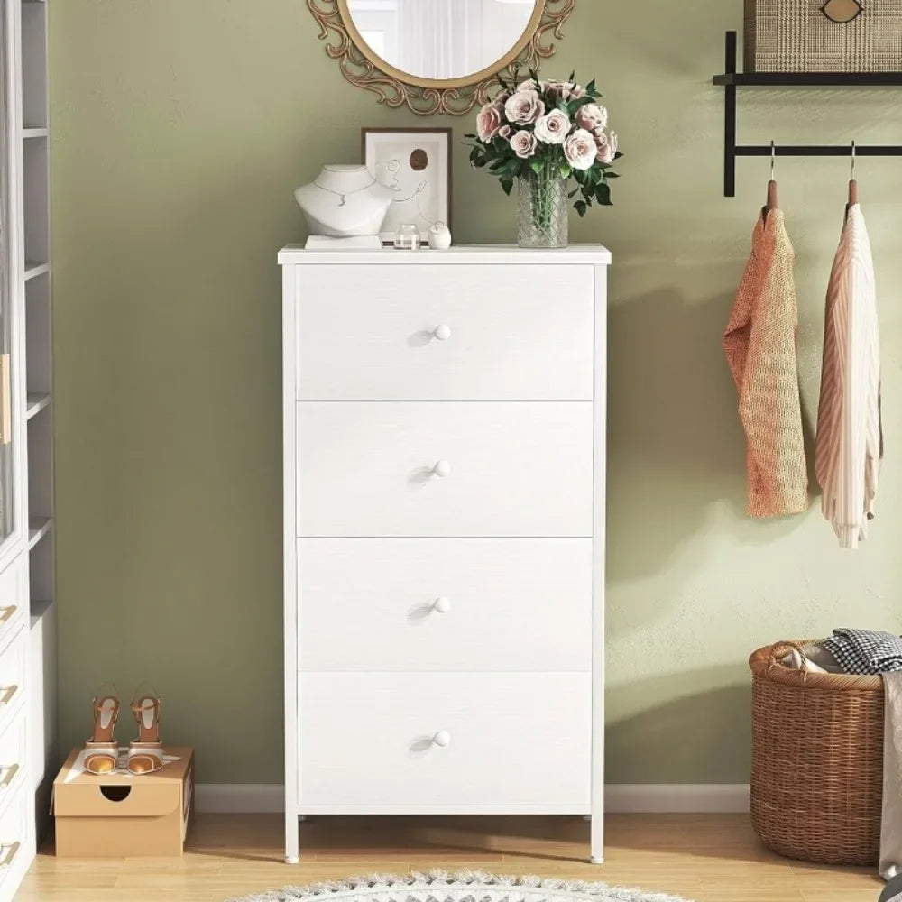 Small White Dresser 4 Drawer