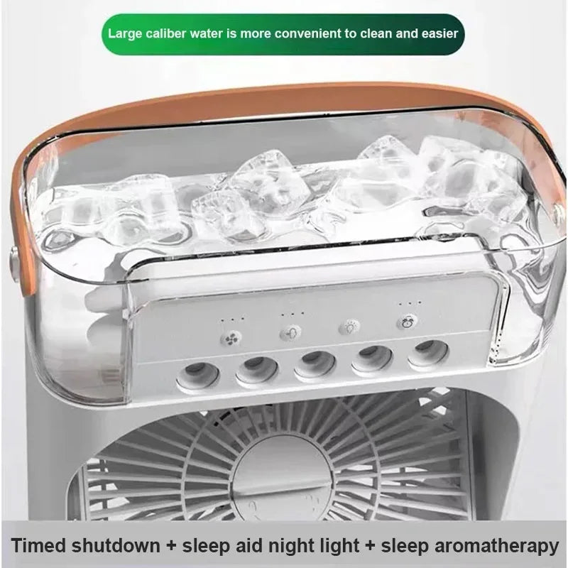 BreezyMist Portable 3-in-1 Fan Air Conditioner with LED Night Light