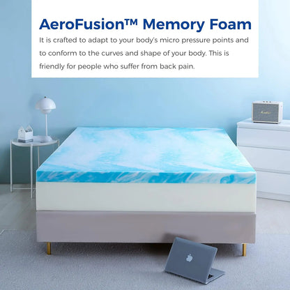 Twin Mattress Topper 3 Inch Memory Foam