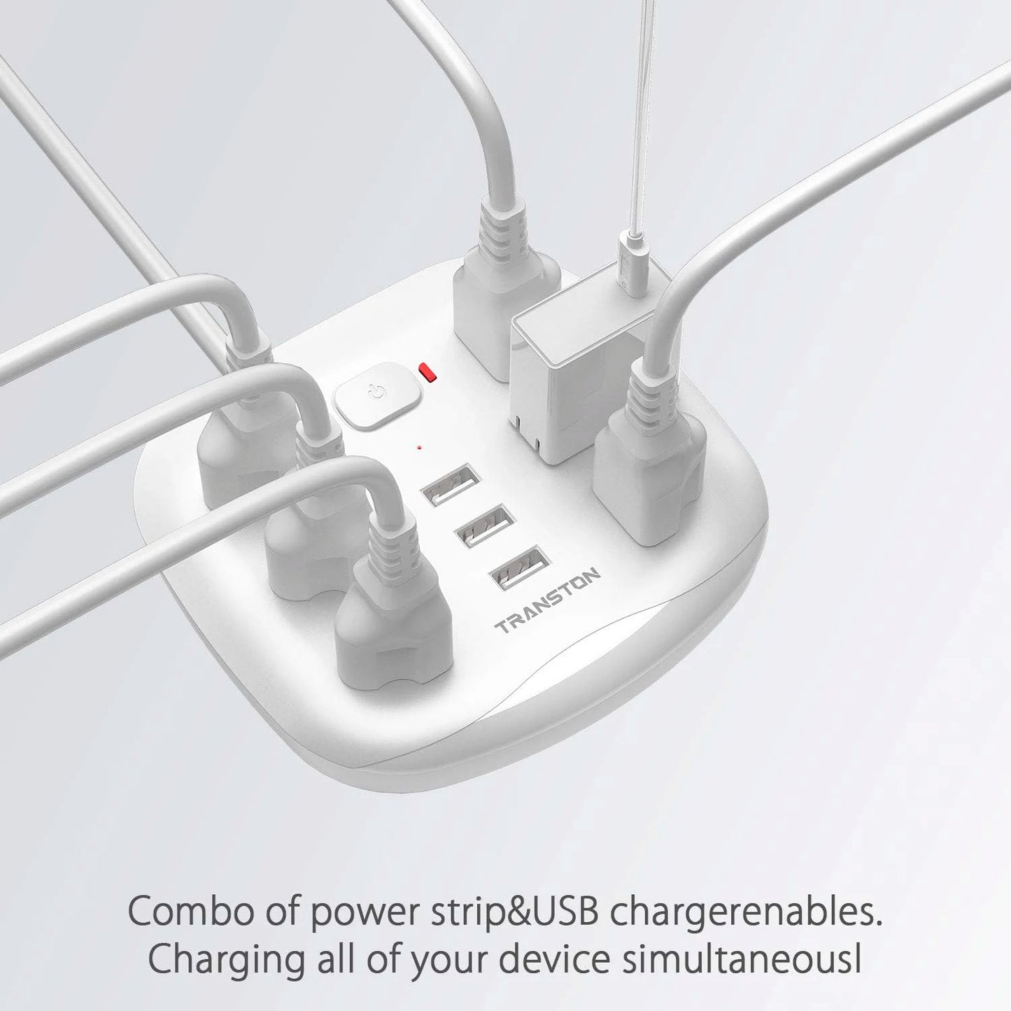 Power Strip Surge Protector 6 Outlet 3 USB