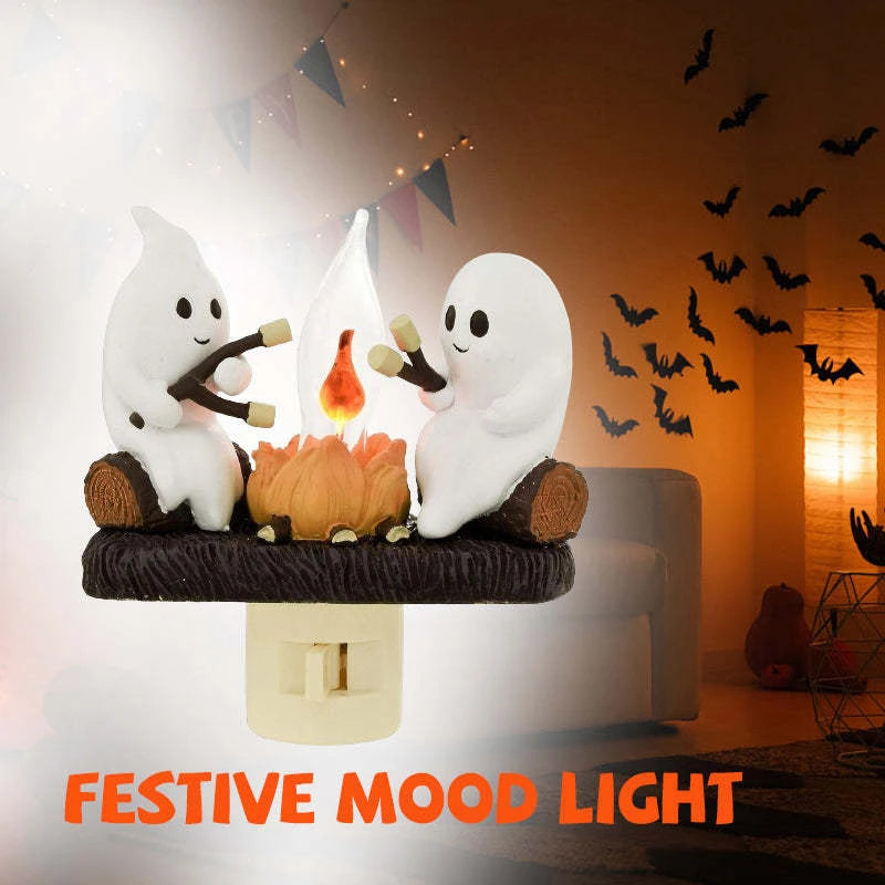 Cute Ghost Campfire Night Light