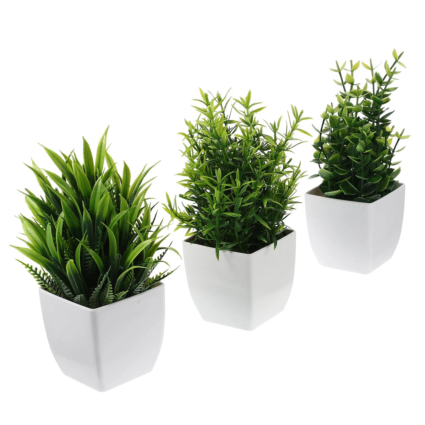 3pcs Faux Potted Plants