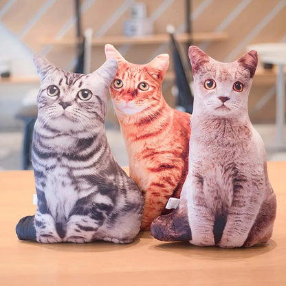 3D Cat Figures Pillows