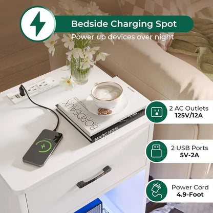 Illuminate & Charge Nightstand Pair