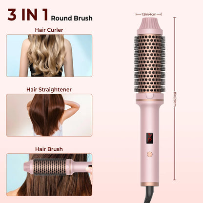 1.5 Inch Hair Ceramic Thermal Curling Iron Brush