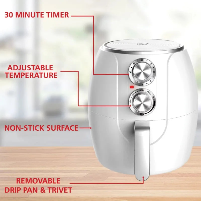 Brentwood 3.2-Qt. 1,200-Watt Electric Air Fryer