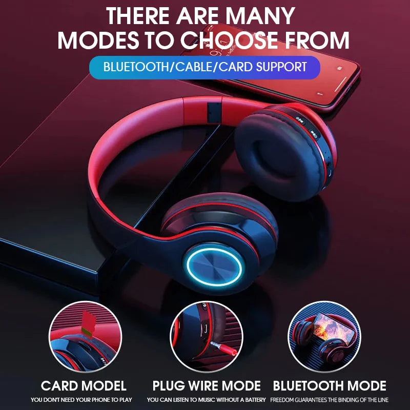 Wireless Bluetooth Headset Foldable