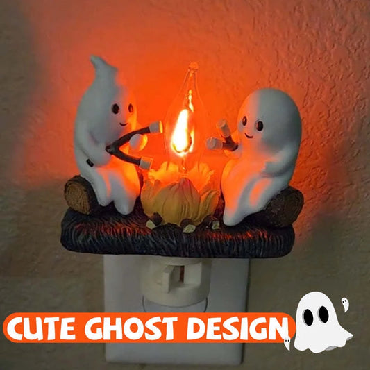 Cute Ghost Campfire Night Light