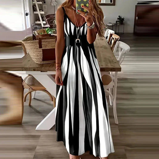 New Summer Zebra Print Dress – Elegant & Comfortable Casual Fashion