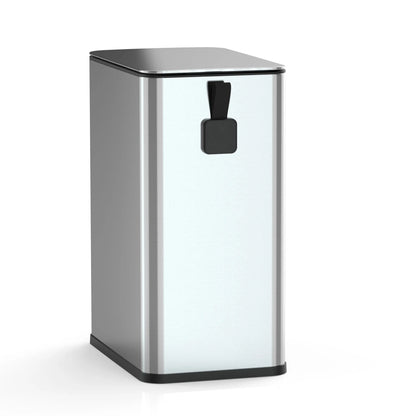 2.6 Gallon  Bathroom Trash Can, Stainless Steel