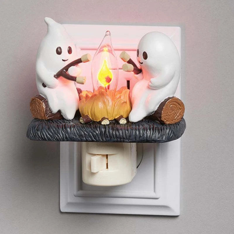 Cute Ghost Campfire Night Light