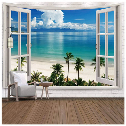 Imitation Window Landscape Tapestry