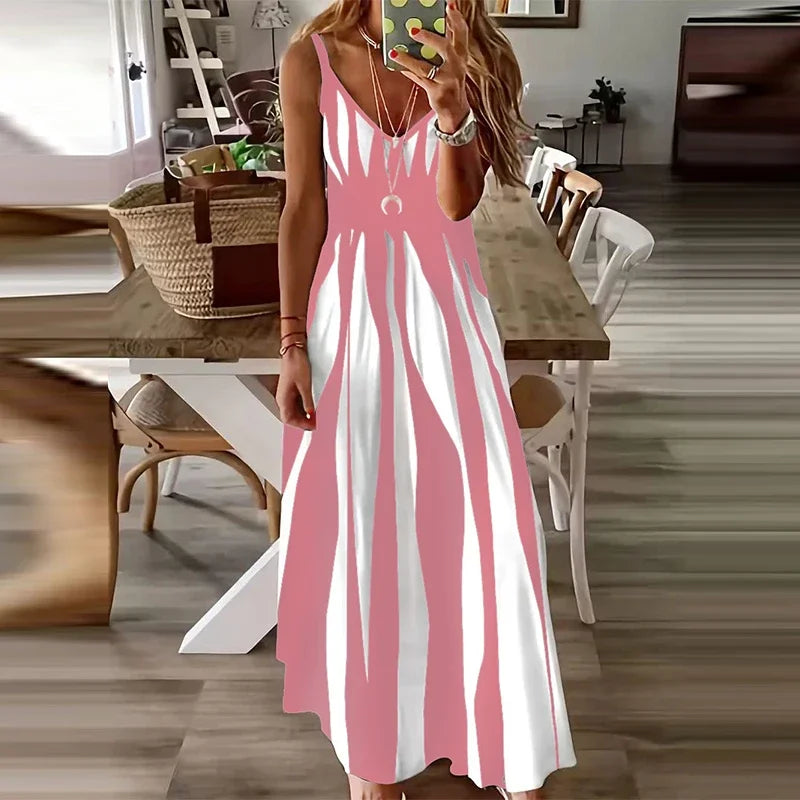 New Summer Zebra Print Dress – Elegant & Comfortable Casual Fashion