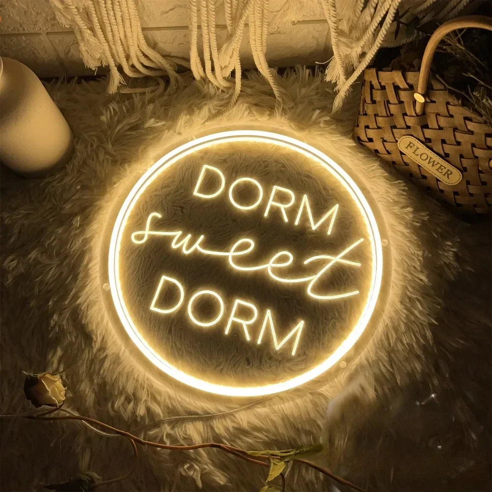 Dorm Sweet Dorm Neon Sign