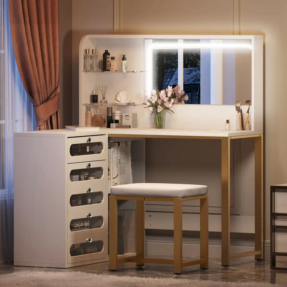 LuminaLux LED Mirror Vanity Set