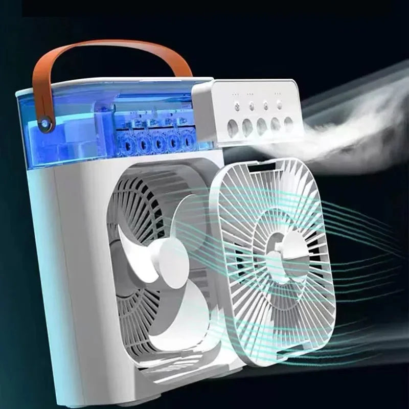 BreezyMist Portable 3-in-1 Fan Air Conditioner with LED Night Light