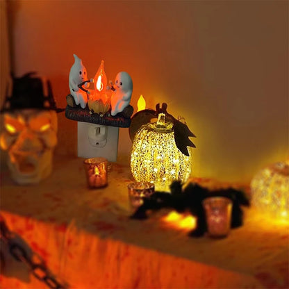 Cute Ghost Campfire Night Light