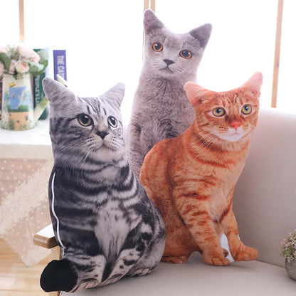 3D Cat Figures Pillows