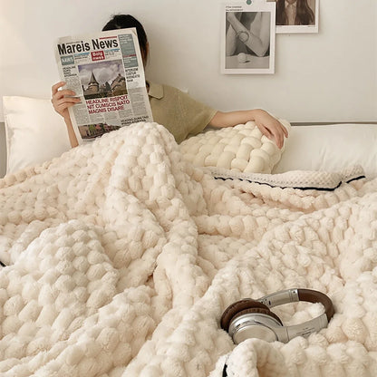 "PlushCozy LuxeWrap Blanket"