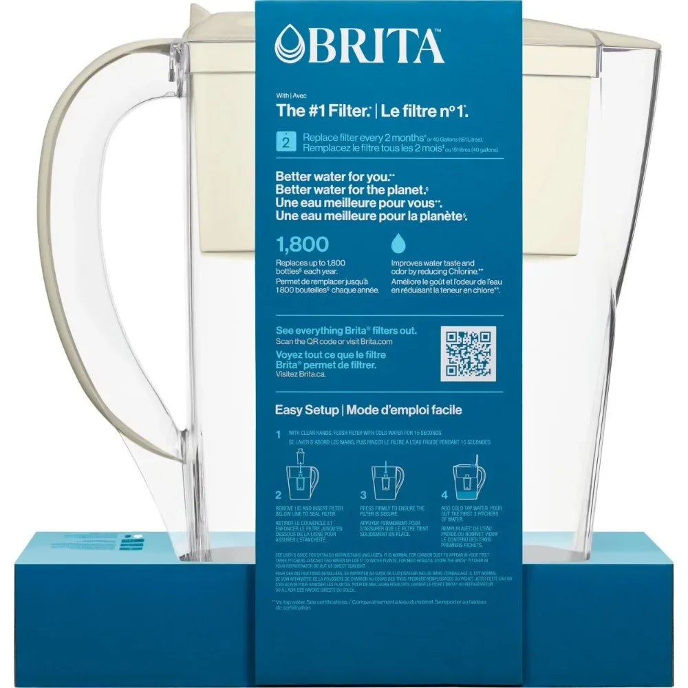 Brita Small  Plastic 6-Cup Water Filter Pitcher