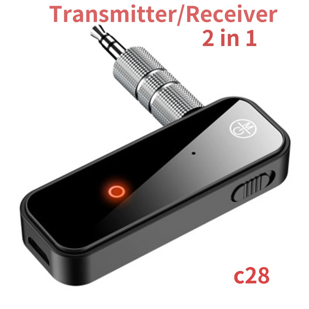 Bluetooth 5.0 Transmitter Receiver 2 in1 Jack Wireless Adapter 3.5mm A Campus Crate