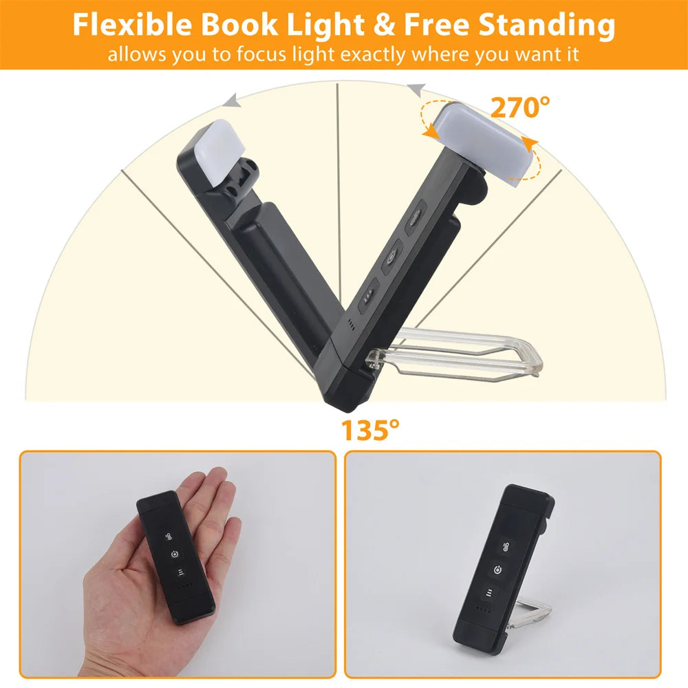 "ReadBright: Kids' Goal Tracker Book Light"
Clip-on Bookmark Book Light With Timer