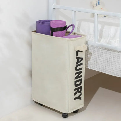 Rolling Slim Laundry Basket