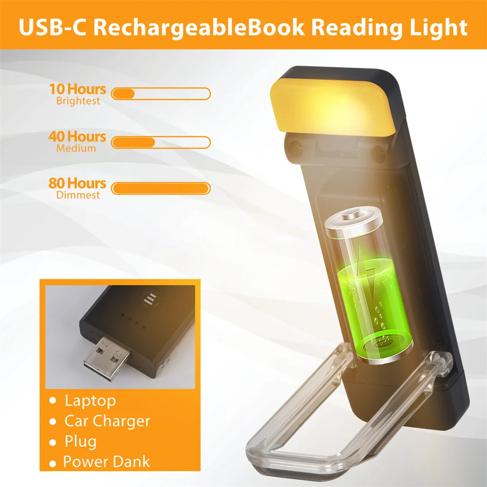 "ReadBright: Kids' Goal Tracker Book Light"
Clip-on Bookmark Book Light With Timer