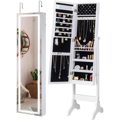 Full length Mirror  and Jewelry Cabinet with Lights