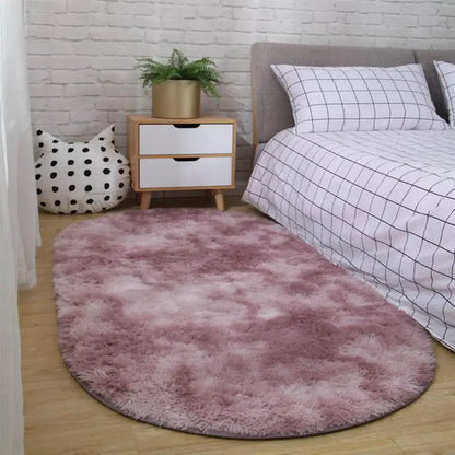 Fluffy Oval Rug