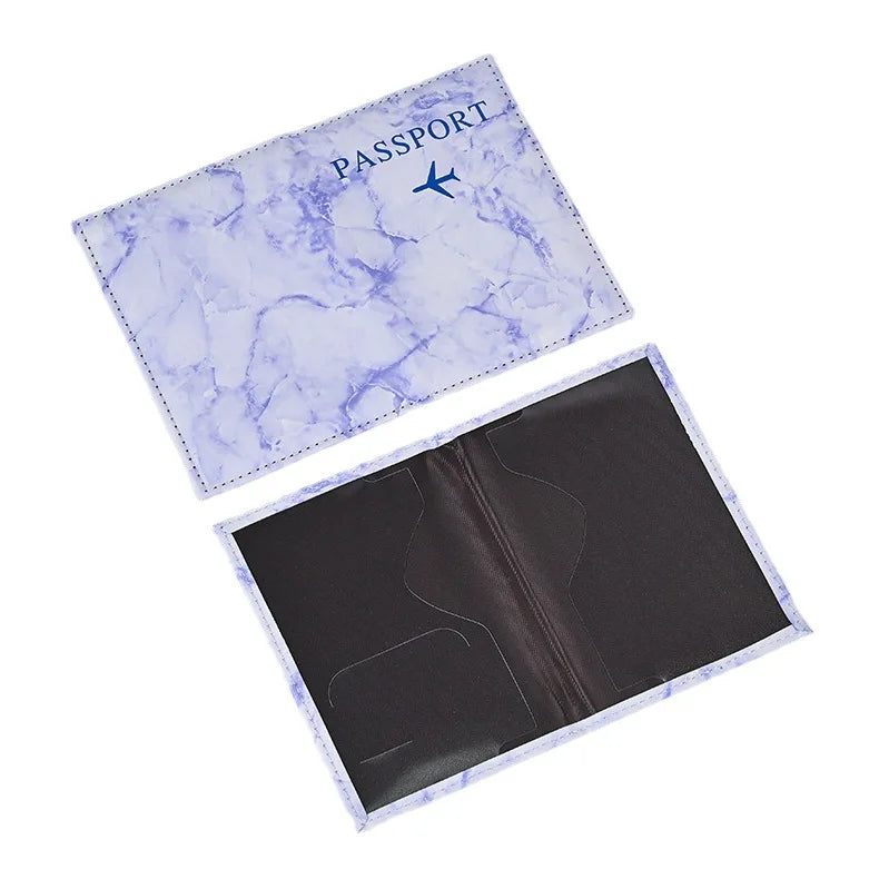 Marble Pattern Passport Covers Ultra-thin Document Holder