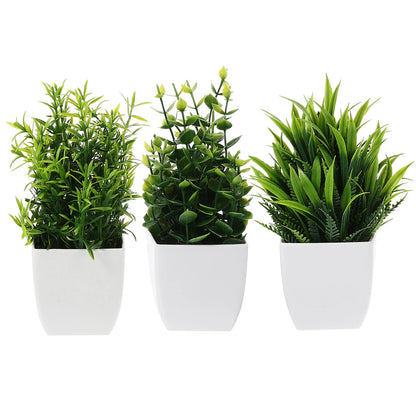 3pcs Faux Potted Plants