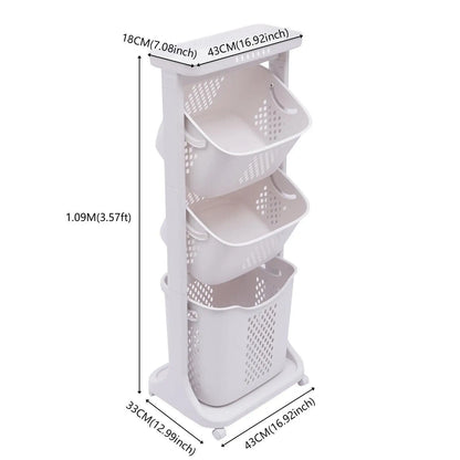 3 Tier rolling  Laundry Hamper