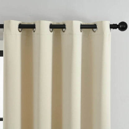 1Pc Solid Color Blackout Curtain